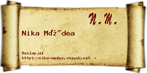 Nika Médea névjegykártya